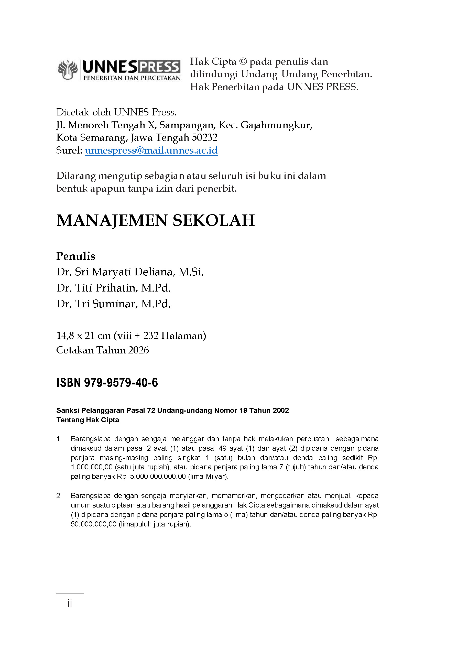 Buku Unnes Press