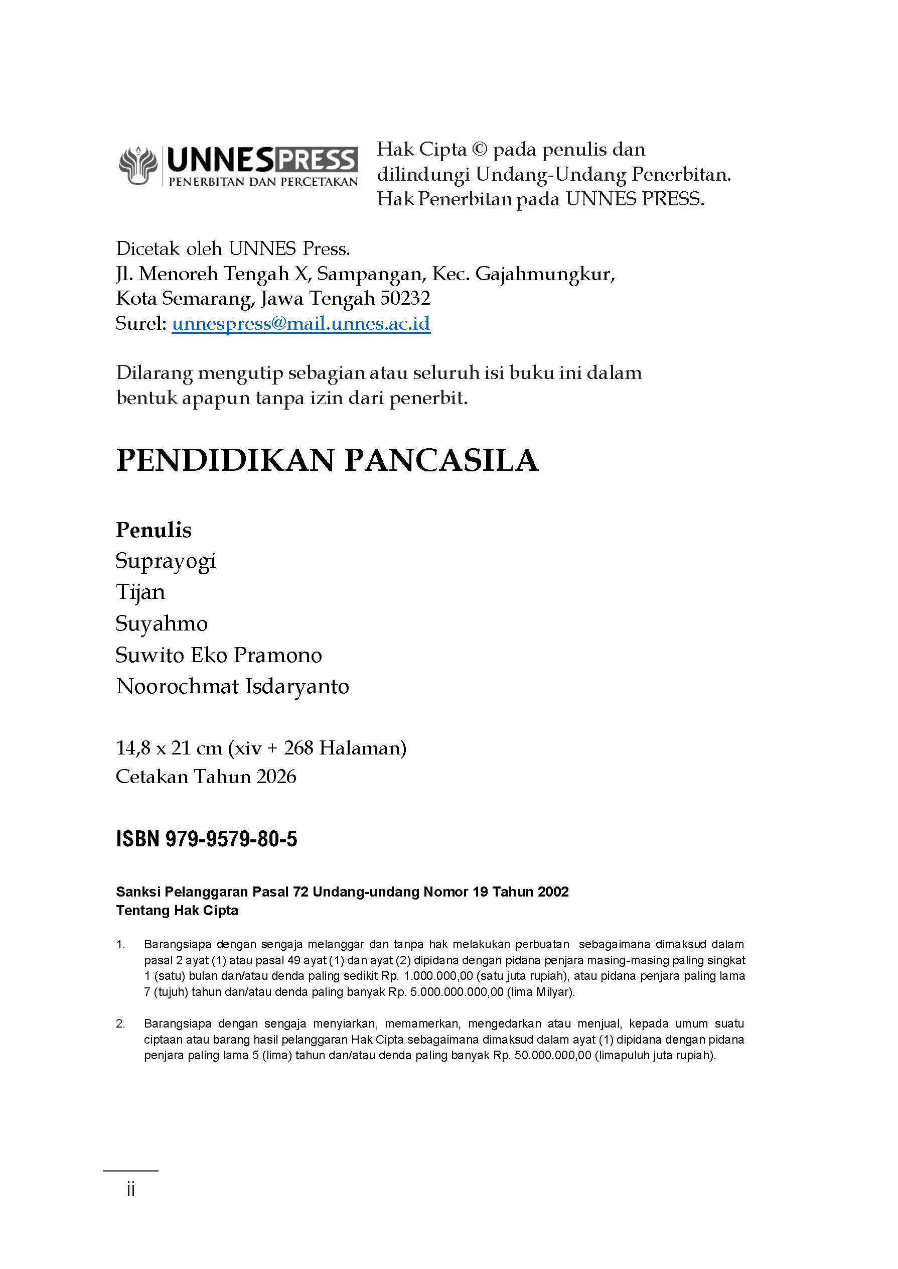 Buku Unnes Press